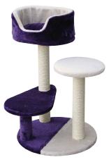 Nobby Mello Cat Tree Purple & Beige 50x50x80cm